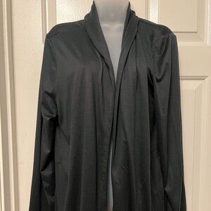 Muk Luks Black Open Front Sweater